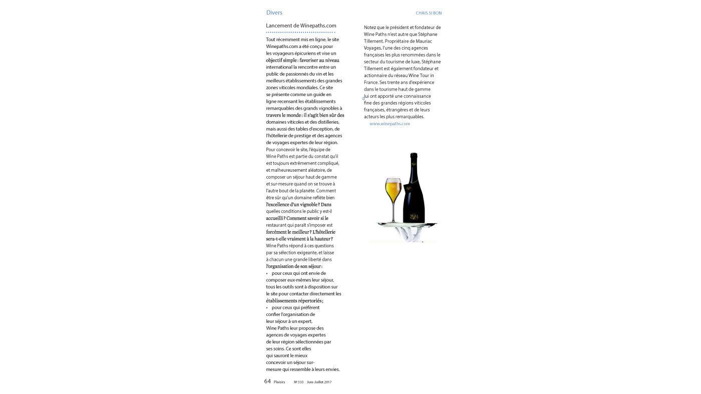 article wine tours Wine Paths