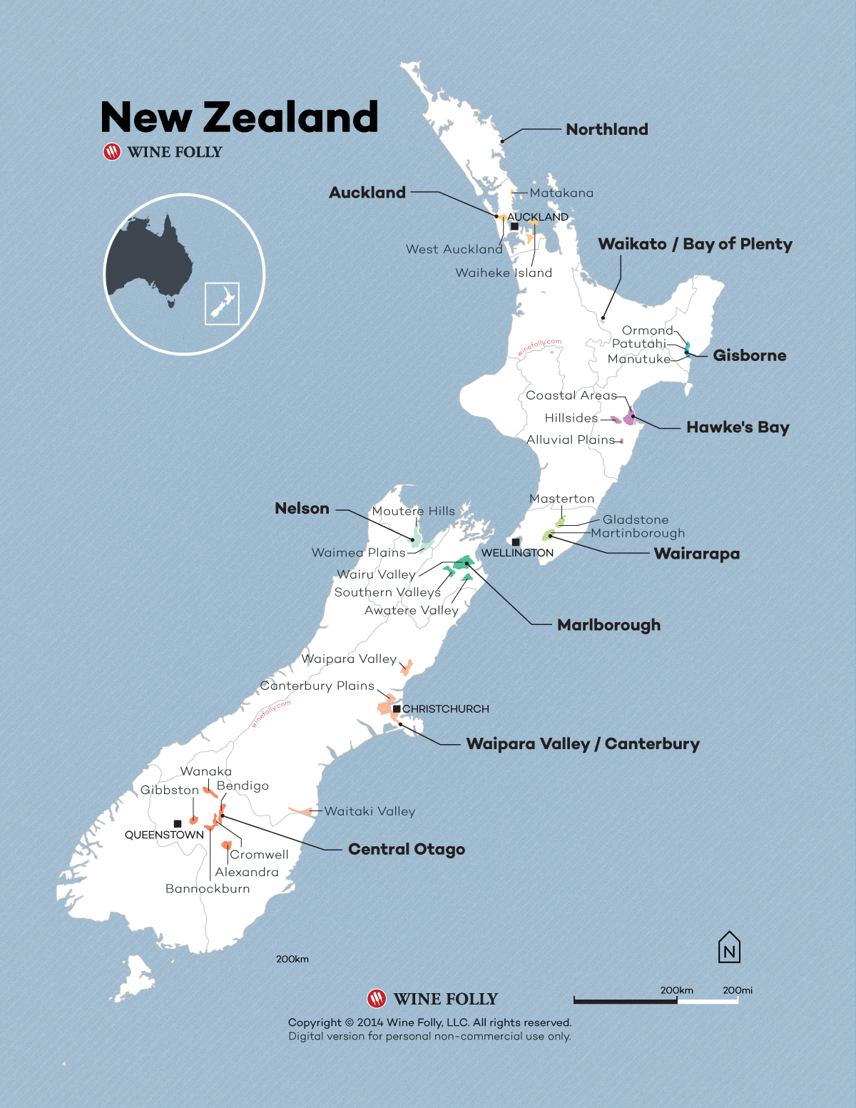 new zealand wine map - Wine Paths