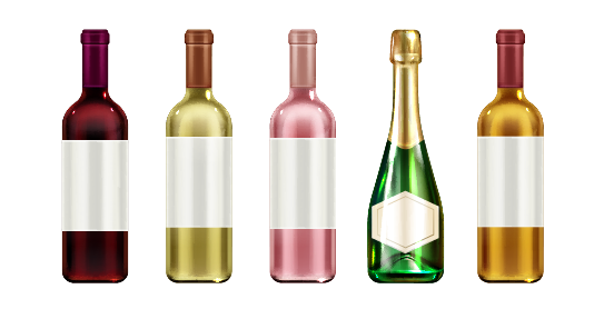 Wine bottles
