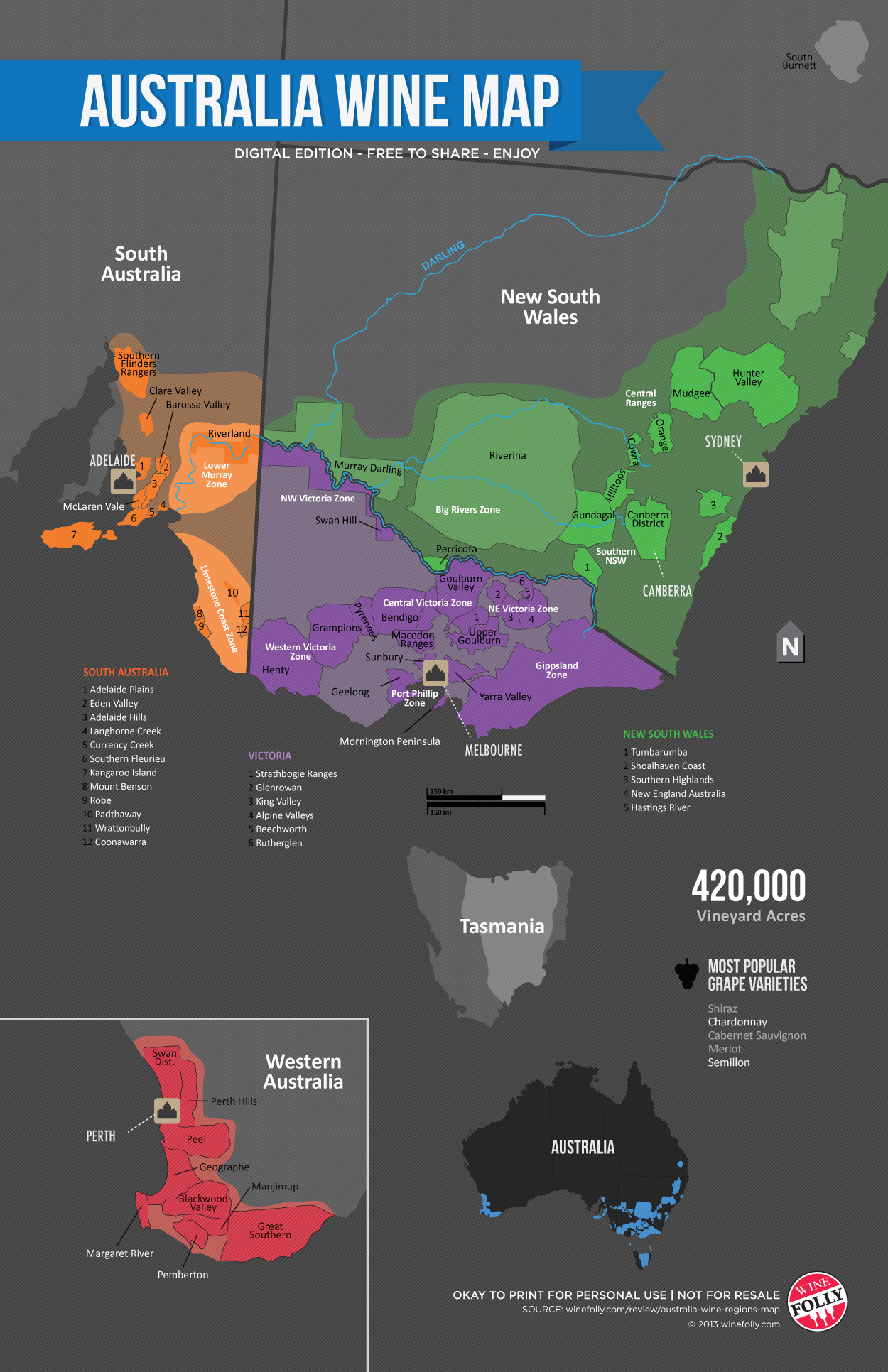 south australia wine map - Wine Paths