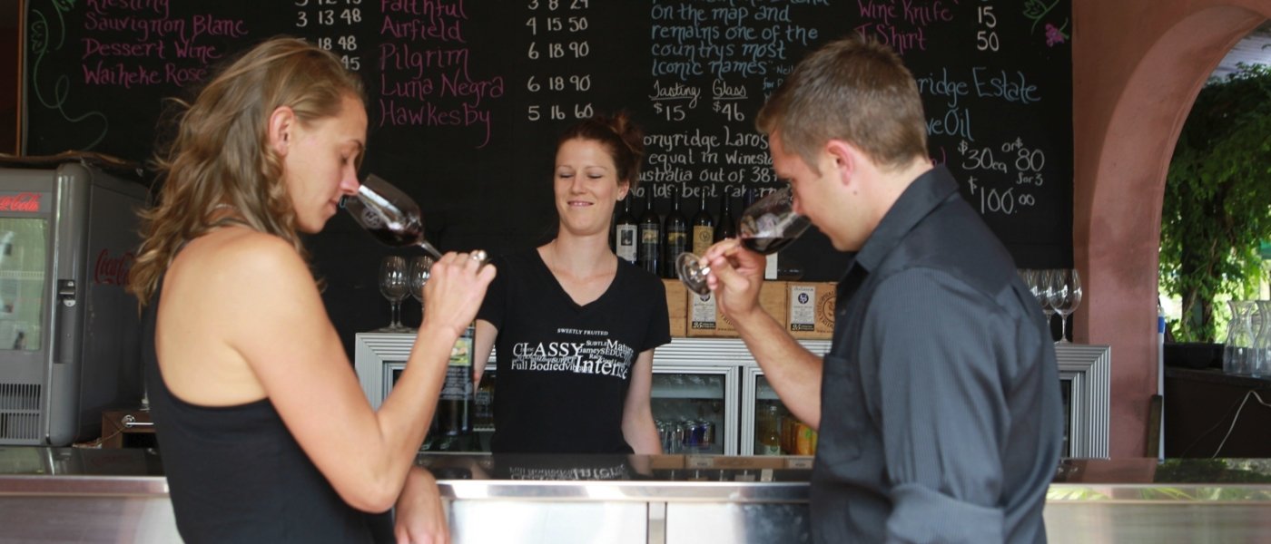 Exclusive wine tastings at Stonyridge Estate on Waiheke Island, New Zealand