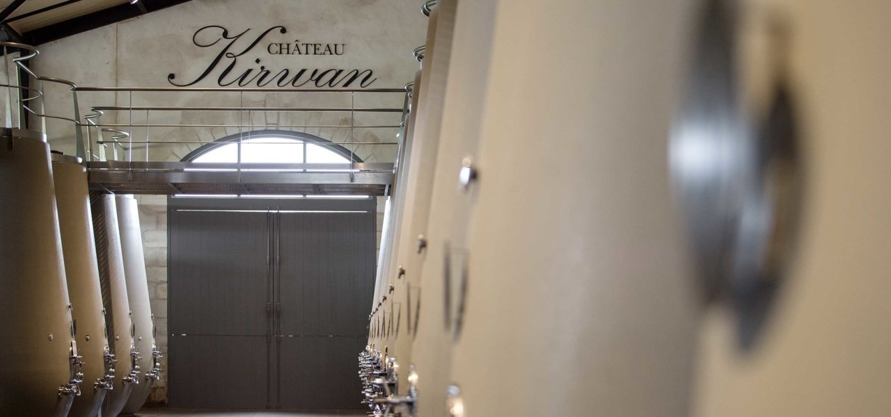 wine cellars at chateau kirwan