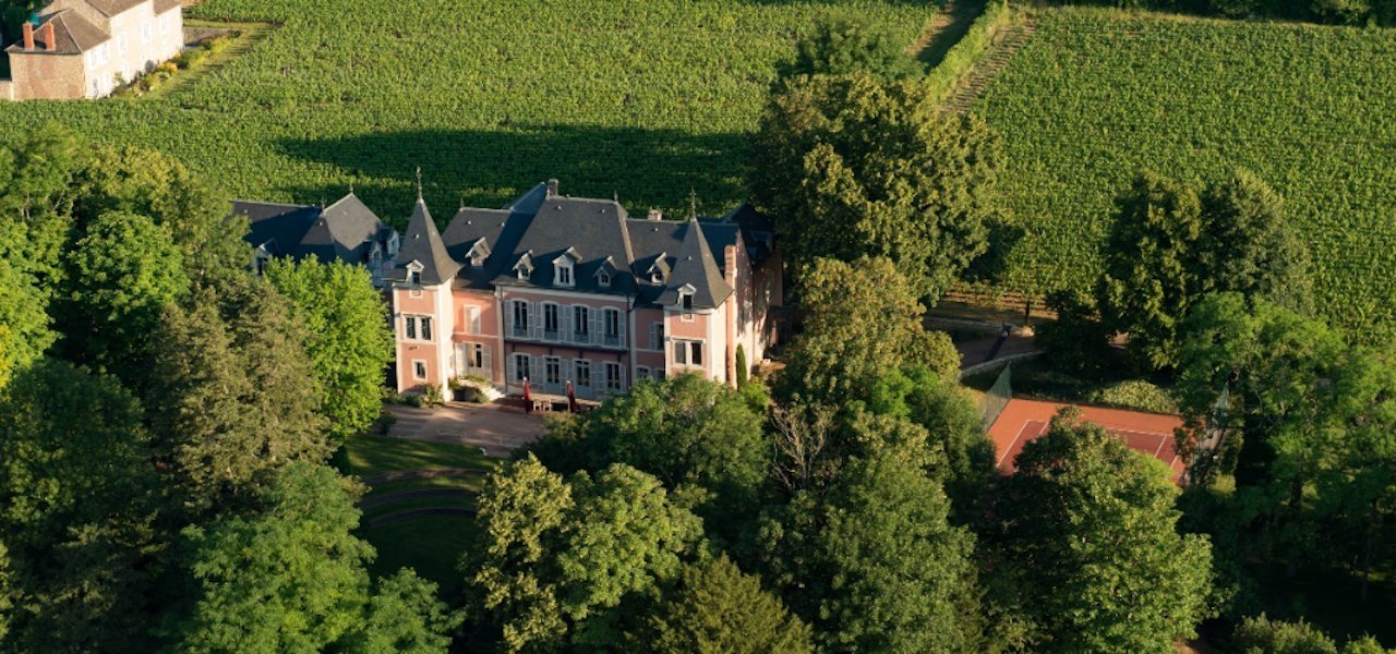 Aerial view of the chateau