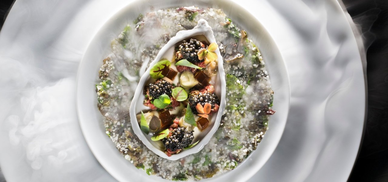 Bazas beef tartar at Le Pressoir d'Argent Gordon Ramsay