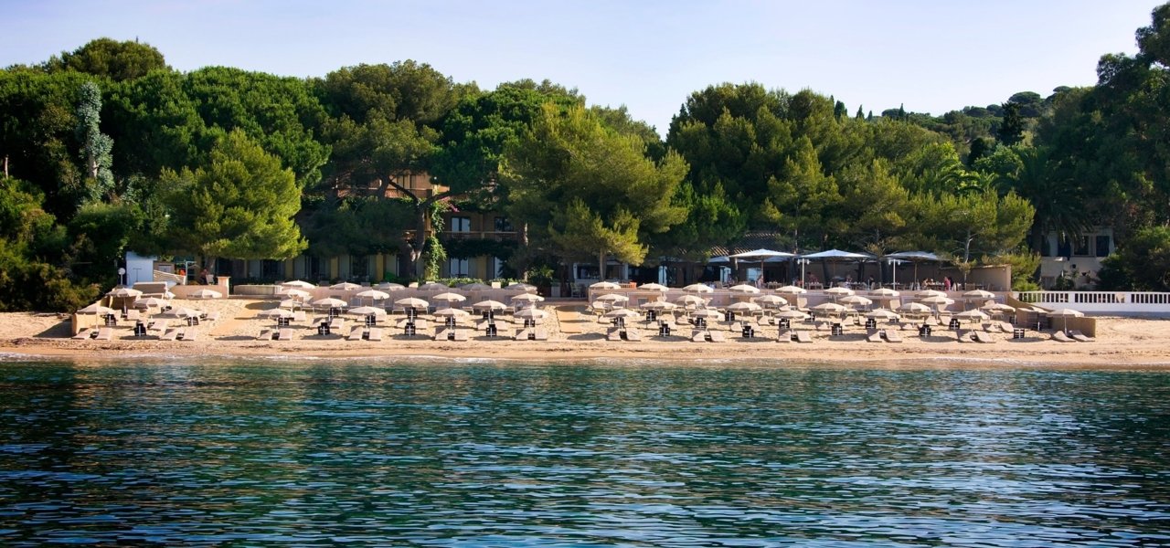 Beach front of the hotel