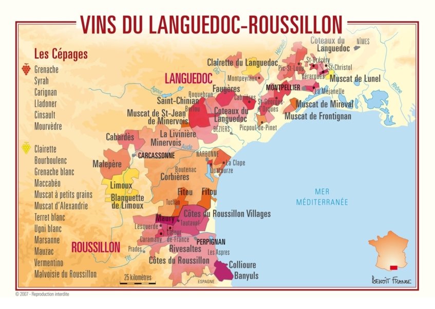 languedoc wine map - Wine Paths