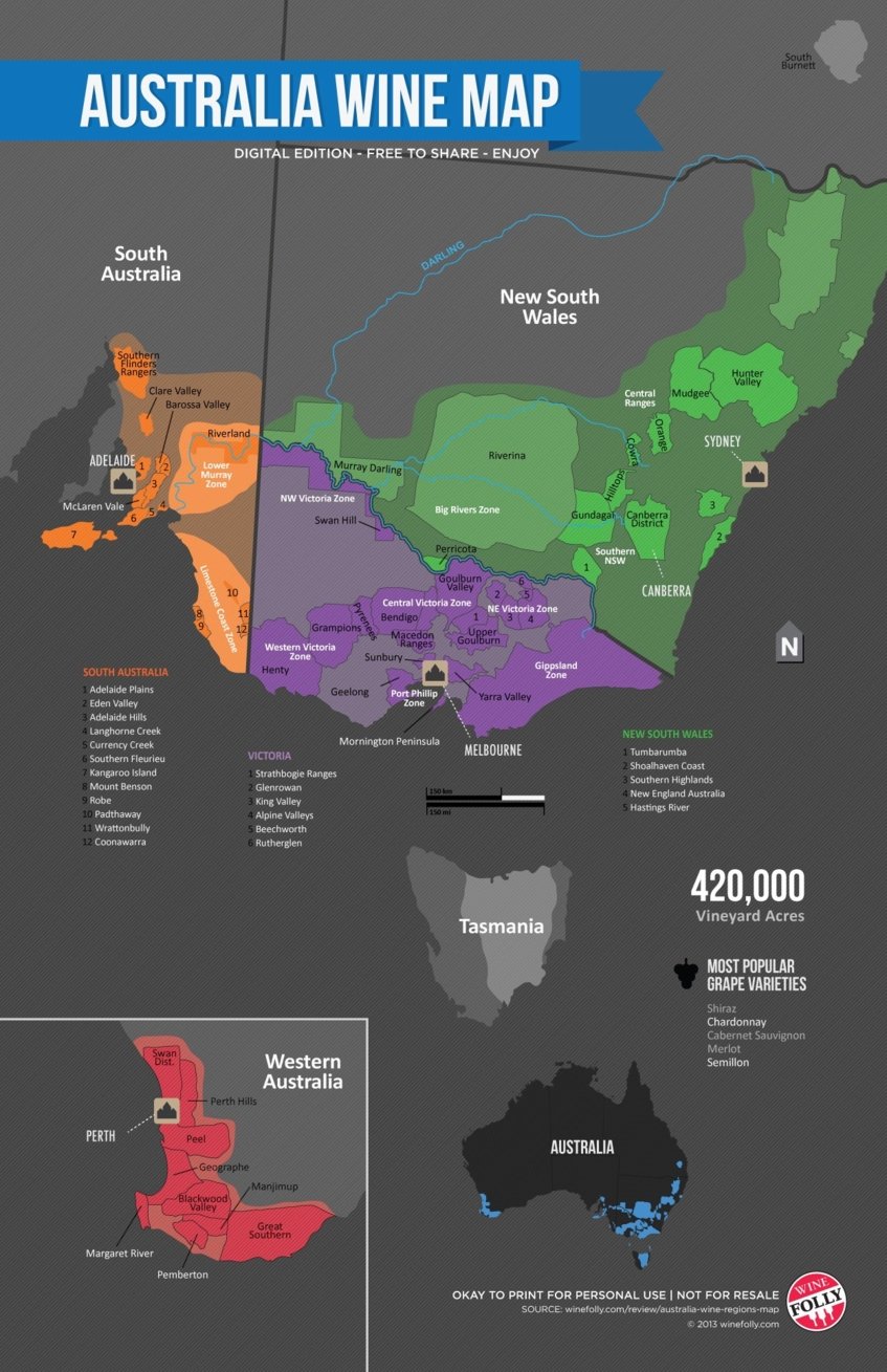 south australia wine map - Wine Paths